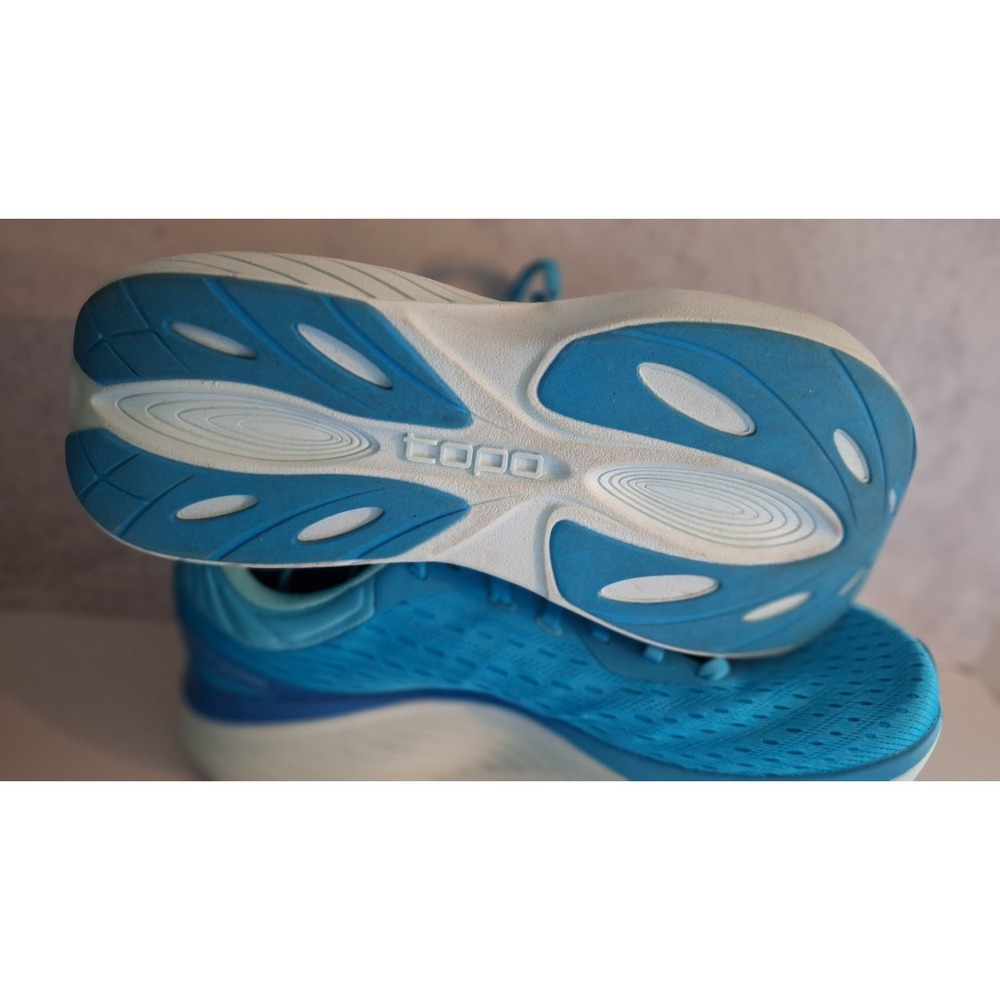 TOPO ATHLETIC ATMOS WOMENS RUNNING SHOES BLUE SKY ROAD RUNNER SIZE 10.5 - Picture 7 of 7